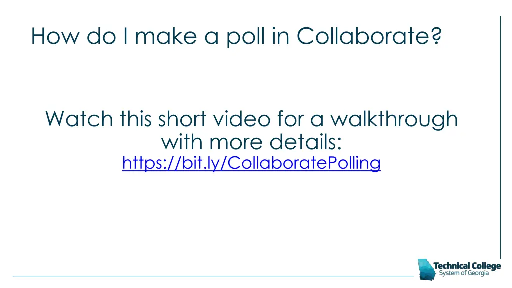 how do i make a poll in collaborate 2