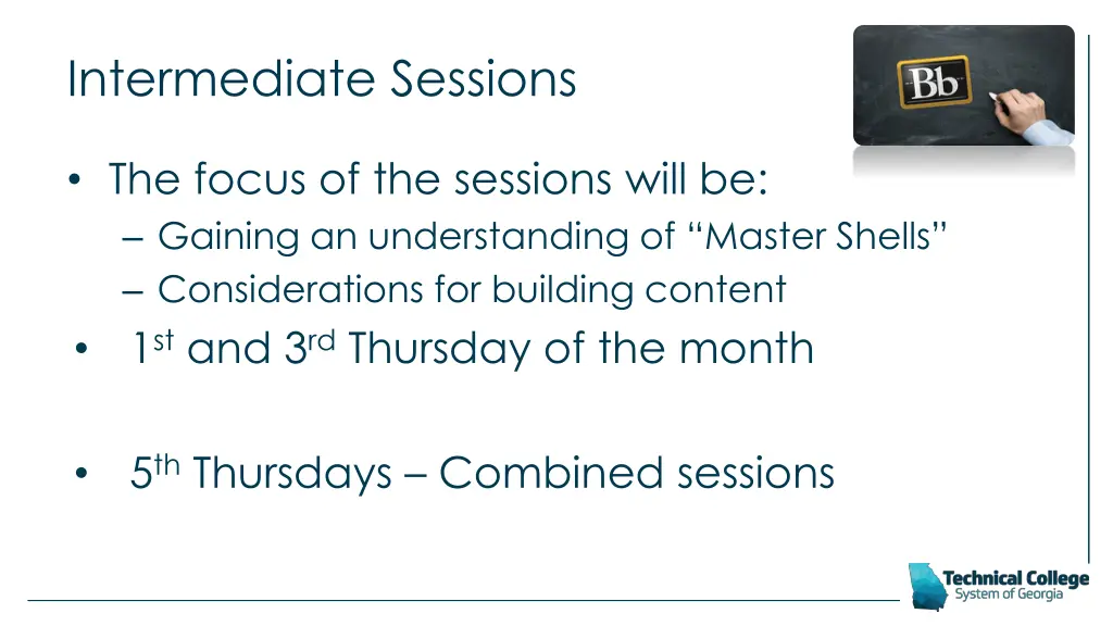 intermediate sessions