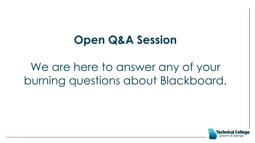 open q a session