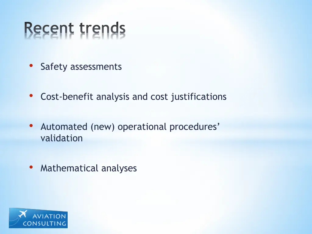 recent trends