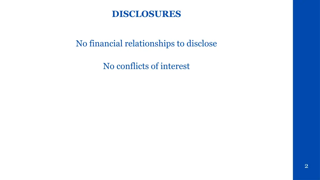 disclosures