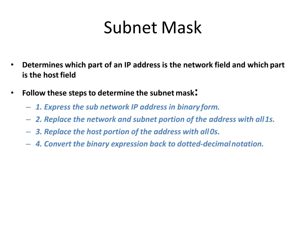 subnetmask