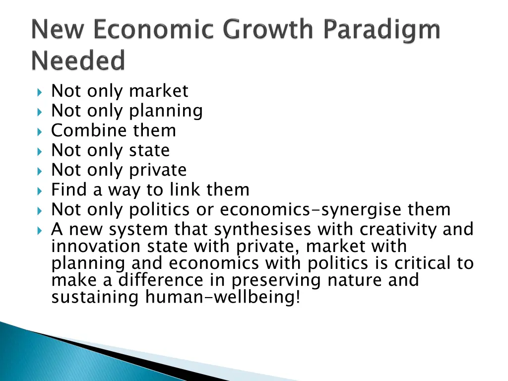 not only market not only planning combine them
