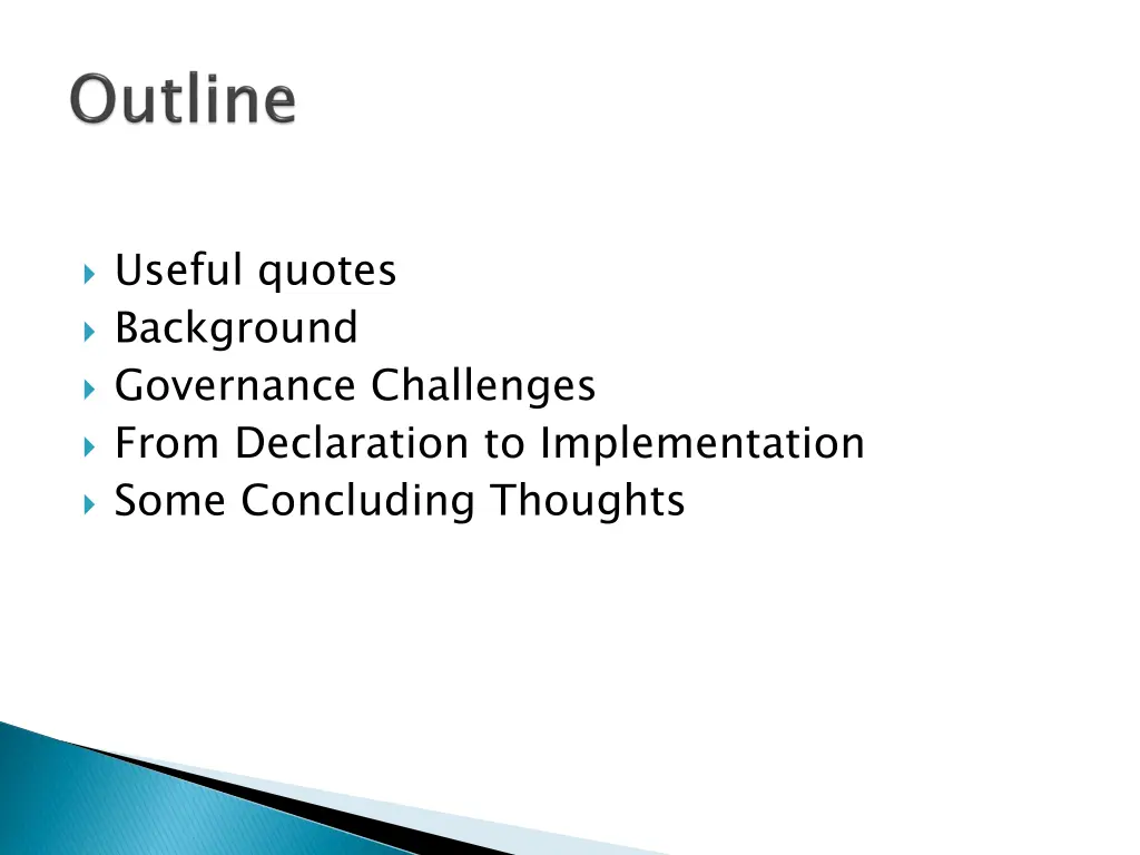useful quotes background governance challenges