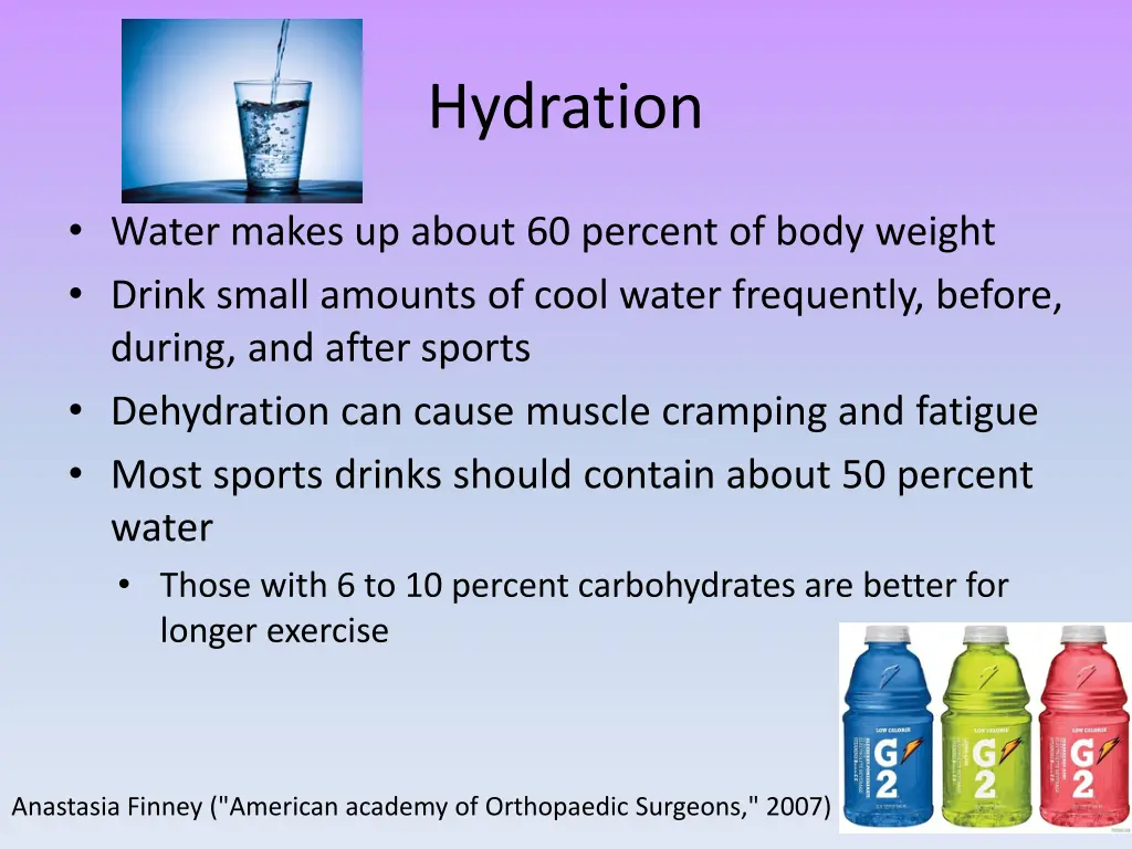 hydration