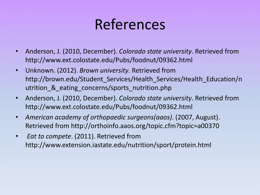 references