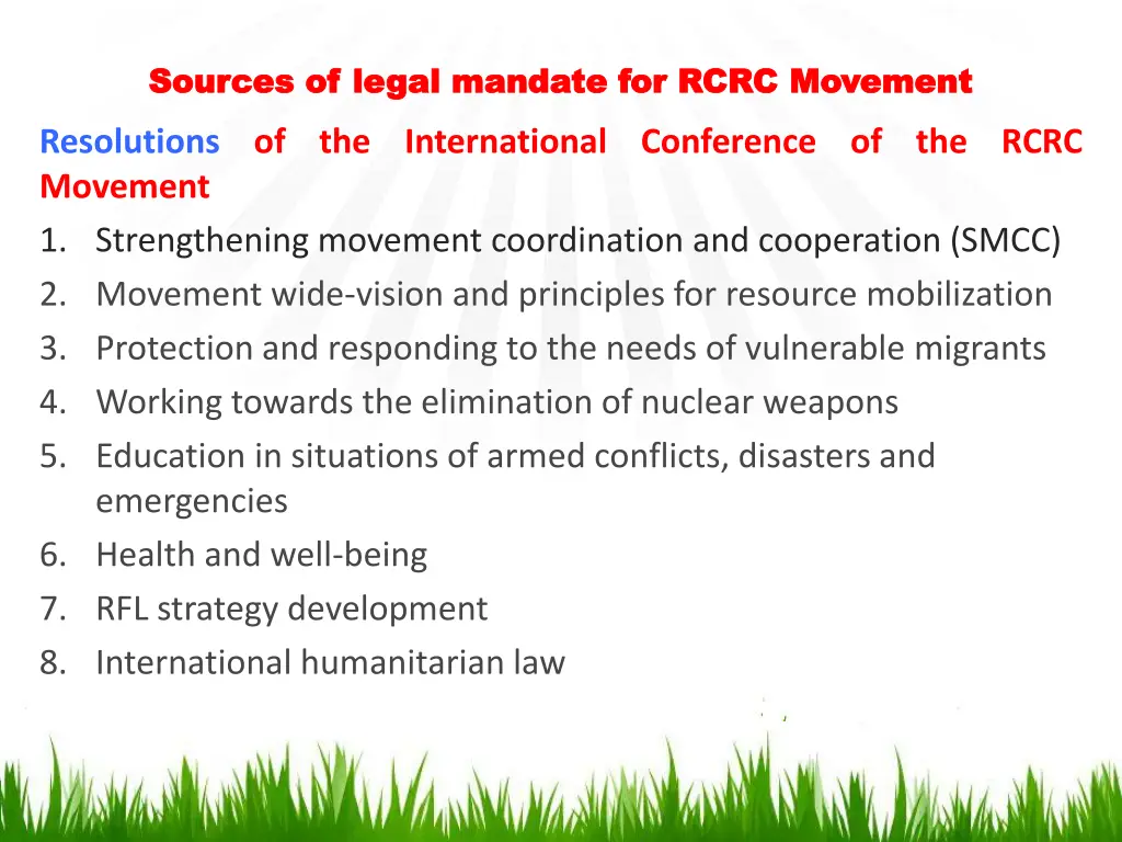 sources of legal mandate for rcrc movement 2