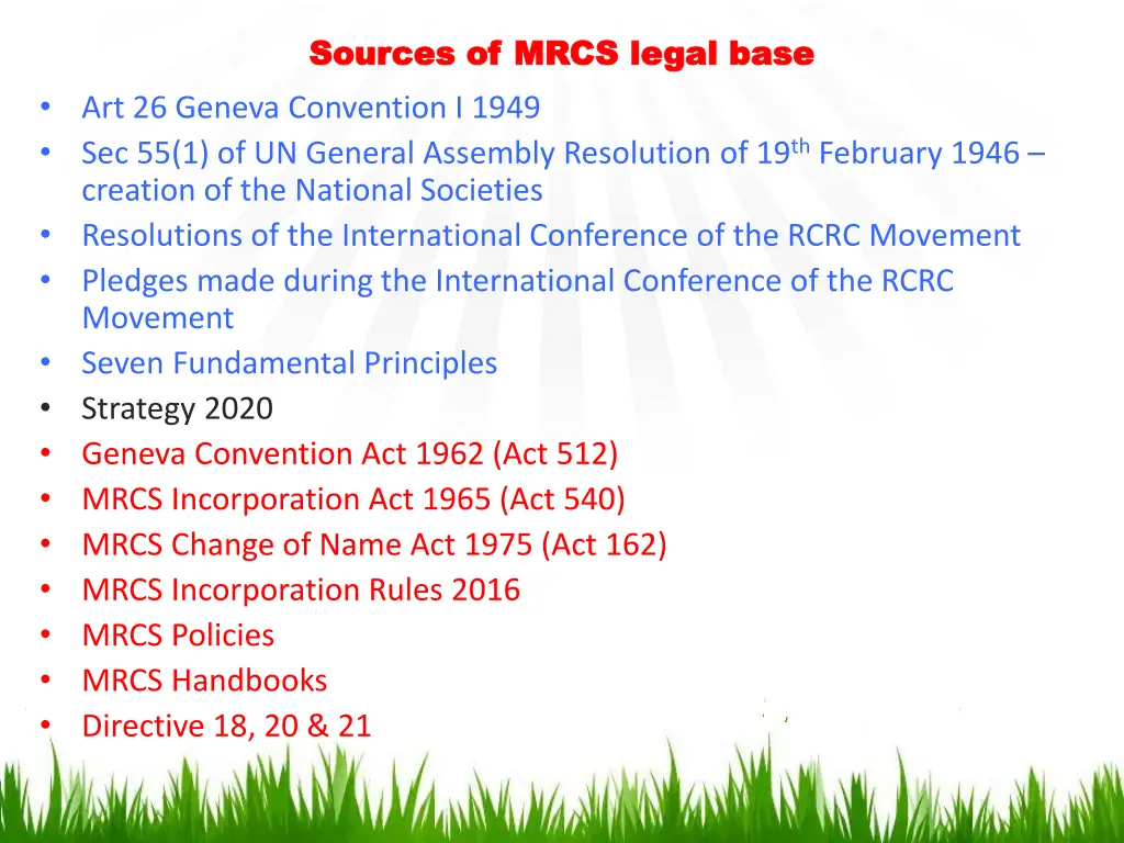 sources of sources of mrcs legal base mrcs legal