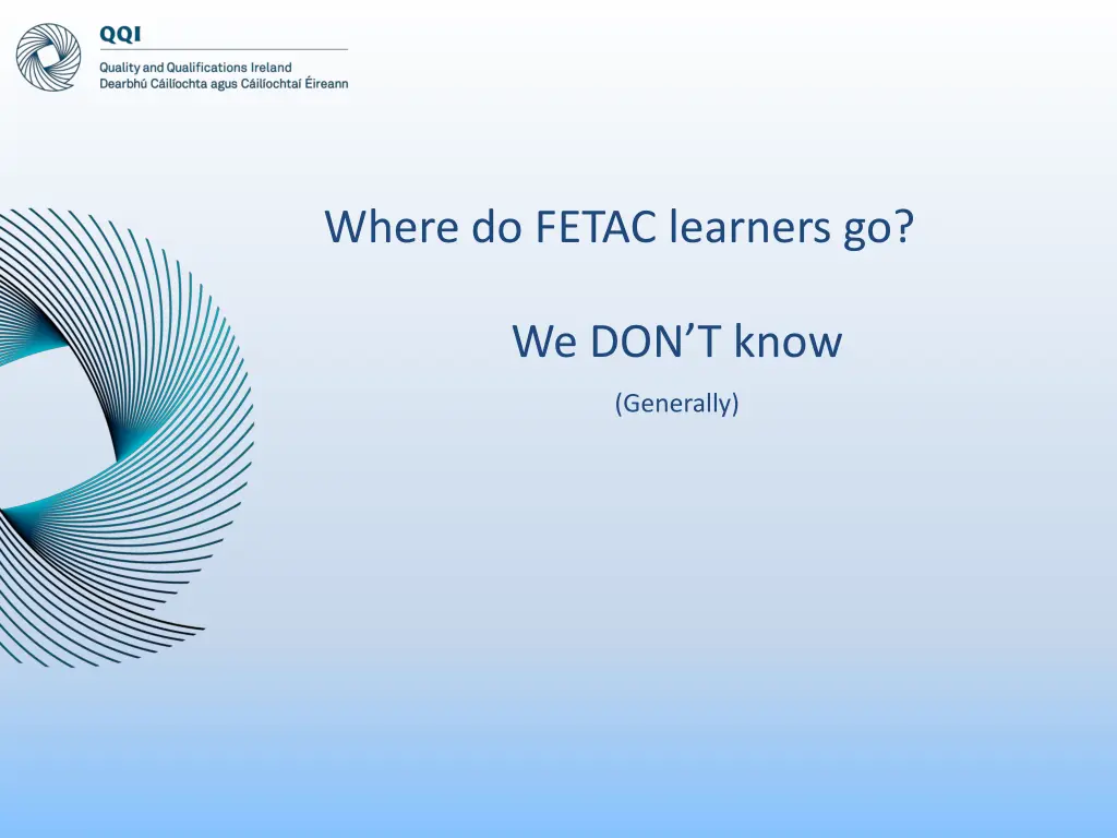 where do fetac learners go 1
