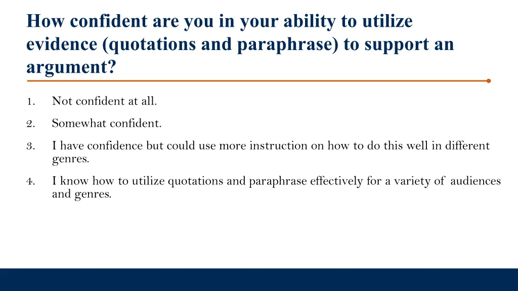 how confident are you in your ability to utilize