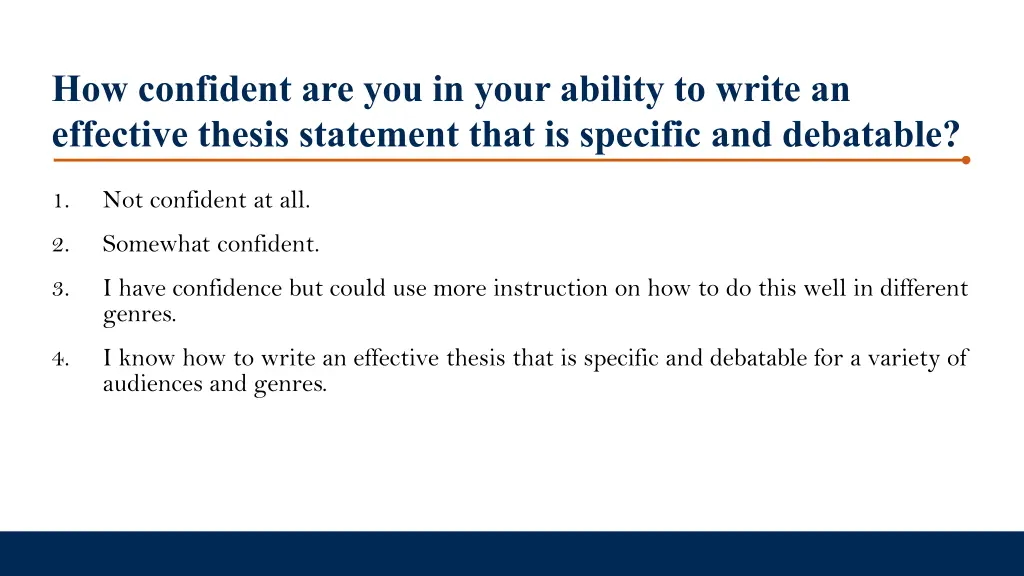 how confident are you in your ability to write