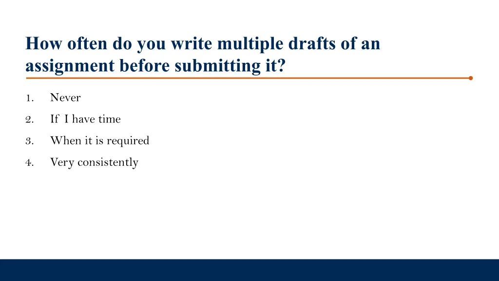how often do you write multiple drafts