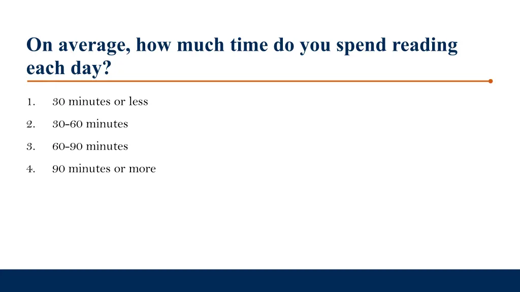 on average how much time do you spend reading