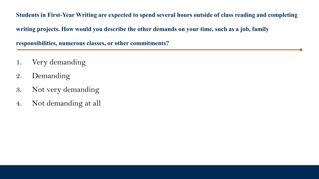 students in first year writing are expected