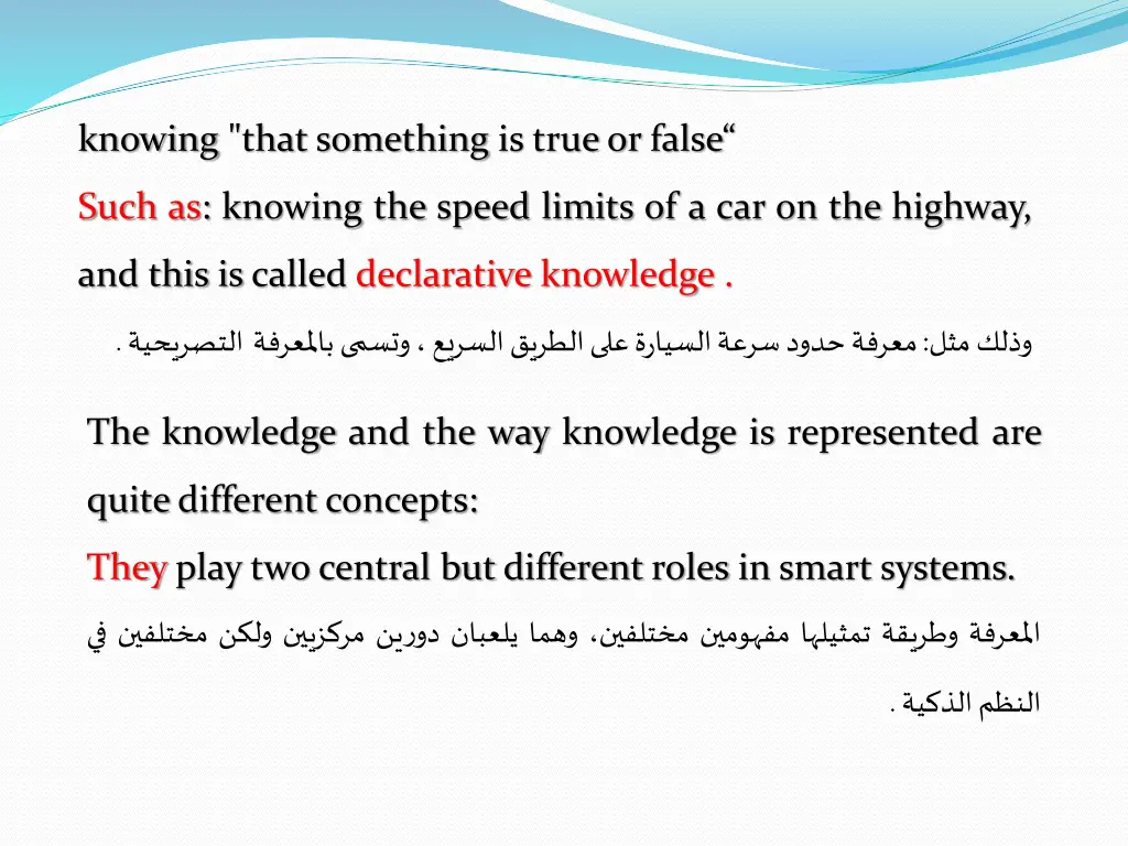 knowing that something is trueor false