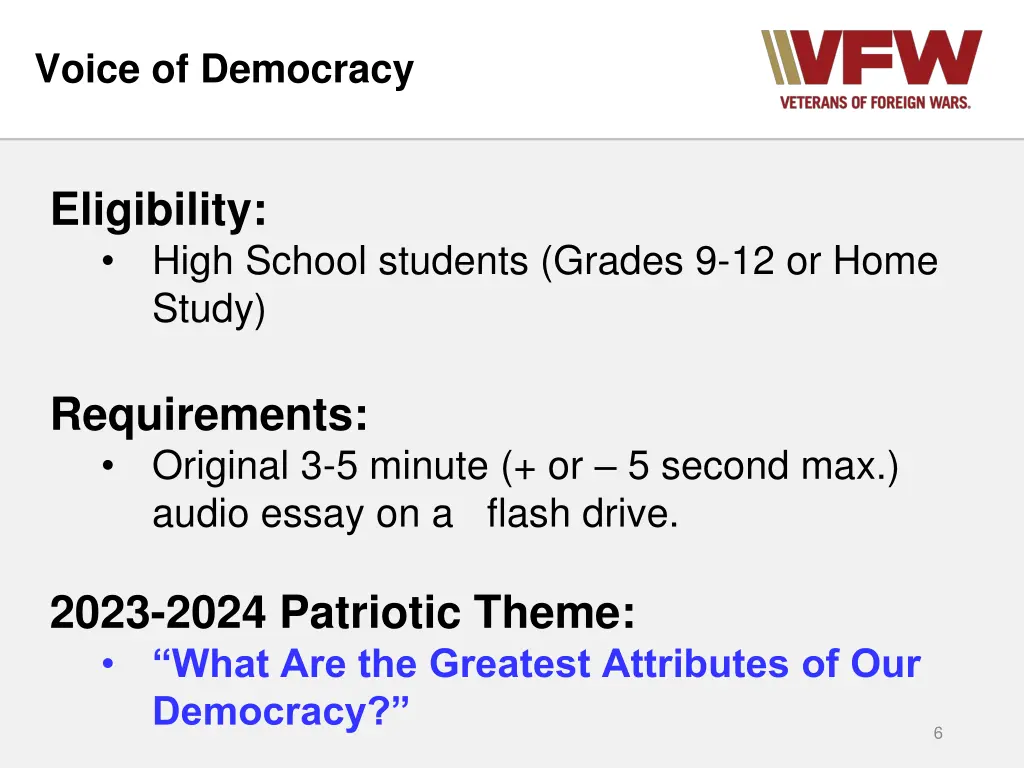 voice of democracy