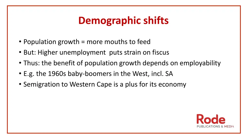 demographic shifts