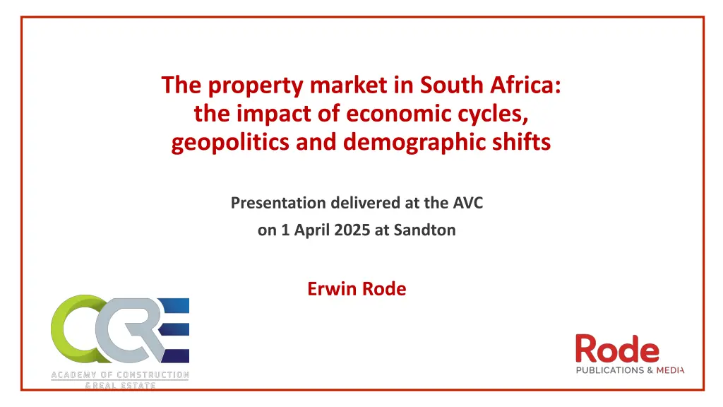 the property market in south africa the impact