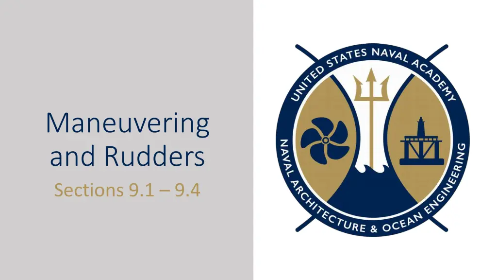 maneuvering and rudders sections 9 1 9 4