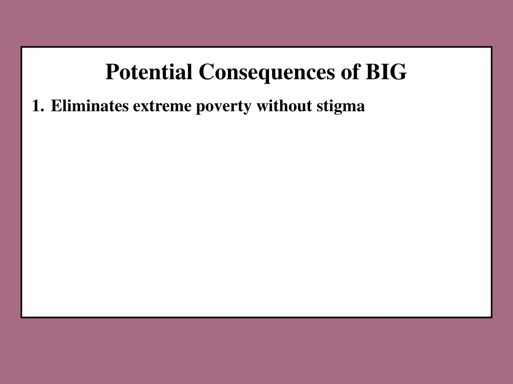 potential consequences of big
