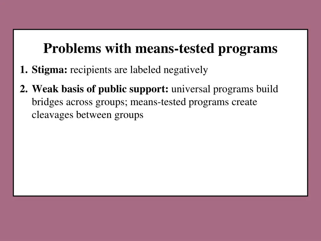 problems with means tested programs 2