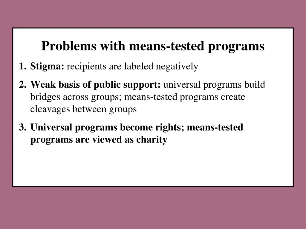 problems with means tested programs 3