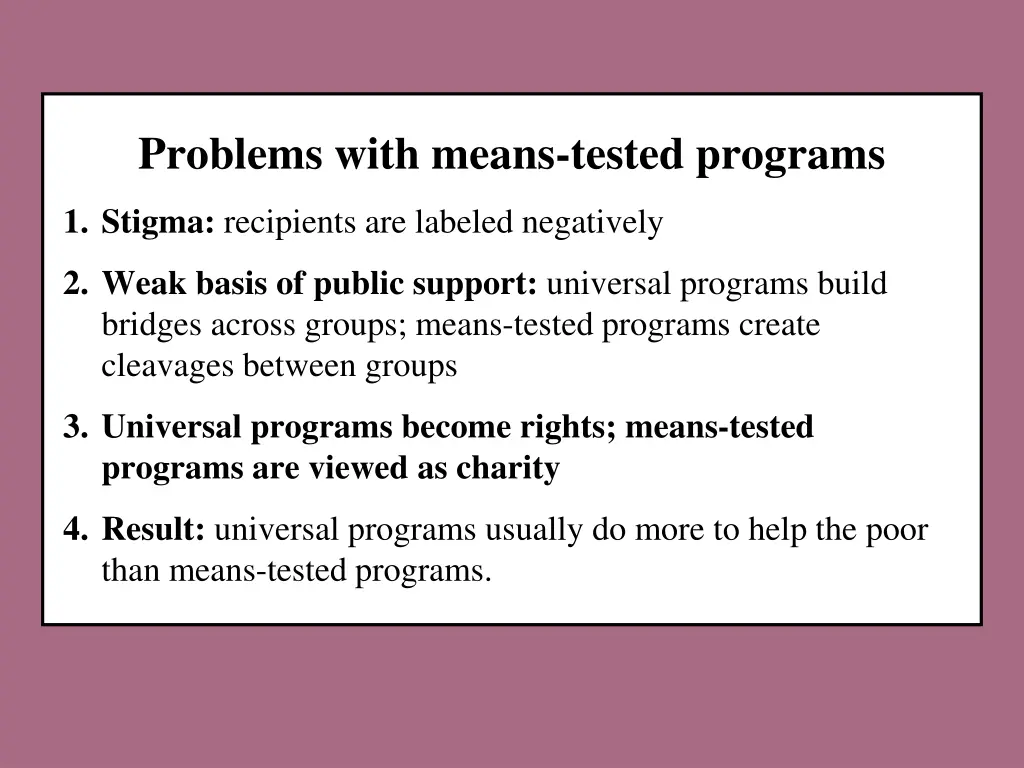 problems with means tested programs 4