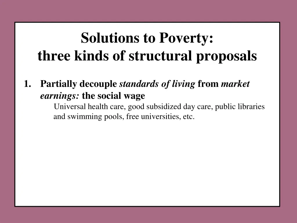 solutions to poverty three kinds of structural 1