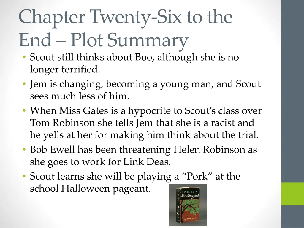 chapter twenty six to the end plot summary scout