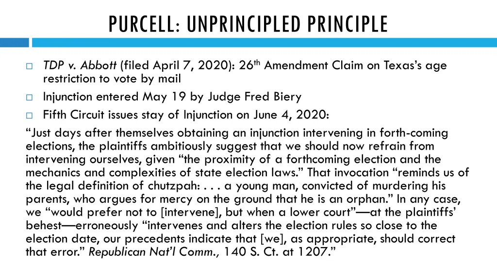 purcell unprincipled principle