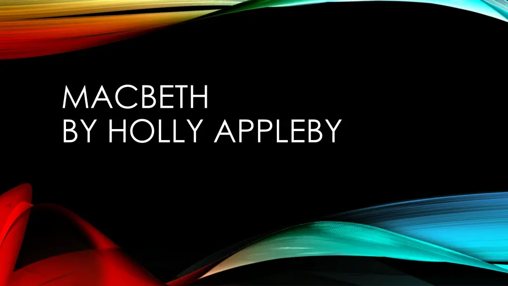 macbeth by holly appleby