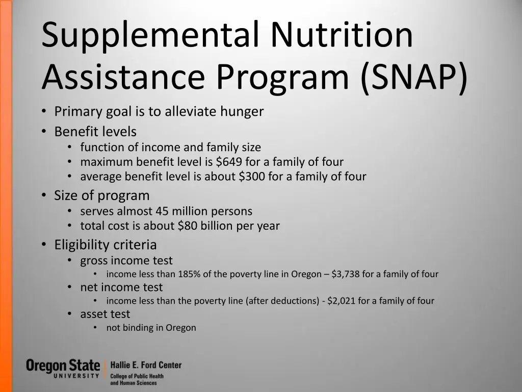 supplemental nutrition assistance program snap