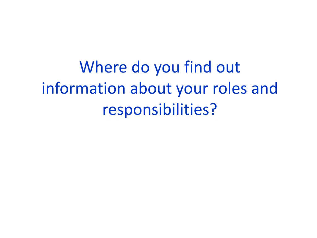 where do you find out information about your