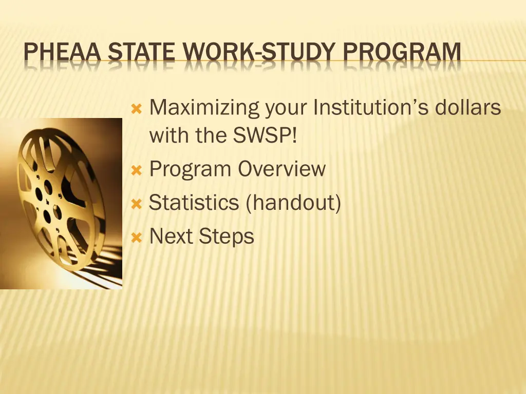 pheaa state work study program