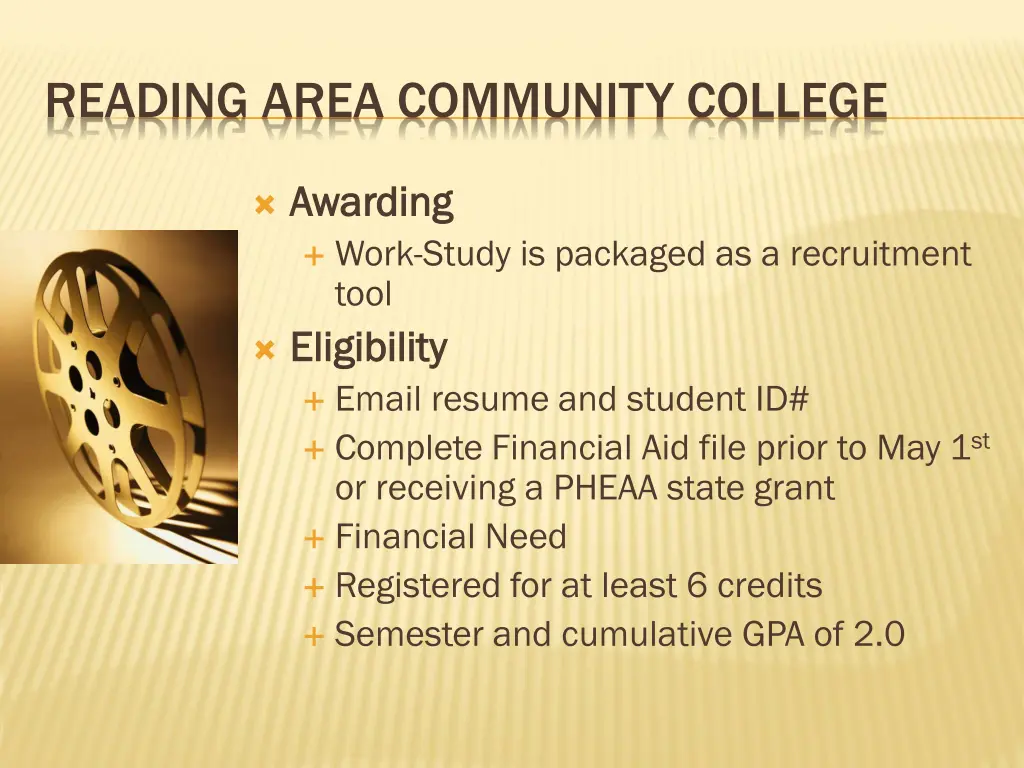 reading area community college