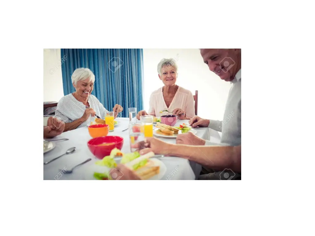 image result for sharing lunch pensioners