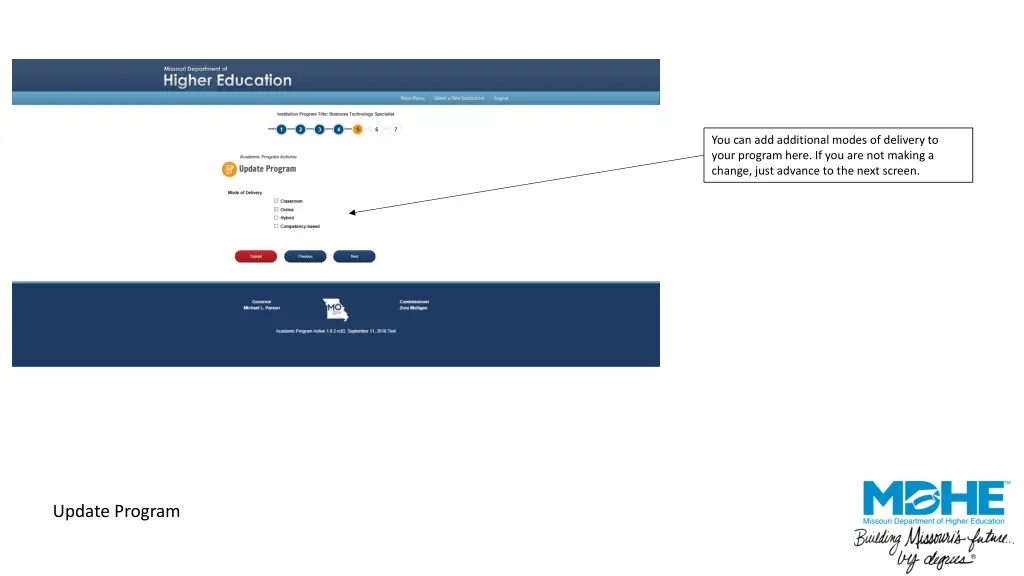 you can add additional modes of delivery to your