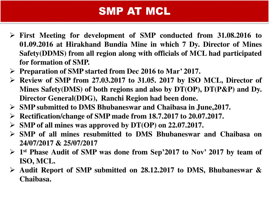 smp at mcl 1