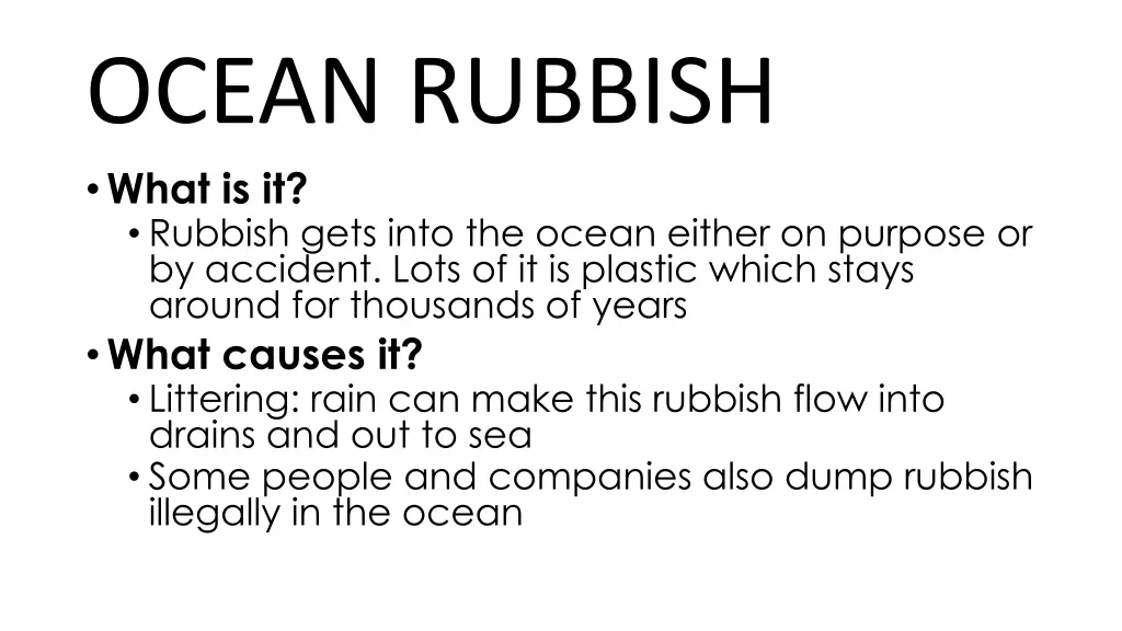 ocean rubbish what is it rubbish gets into