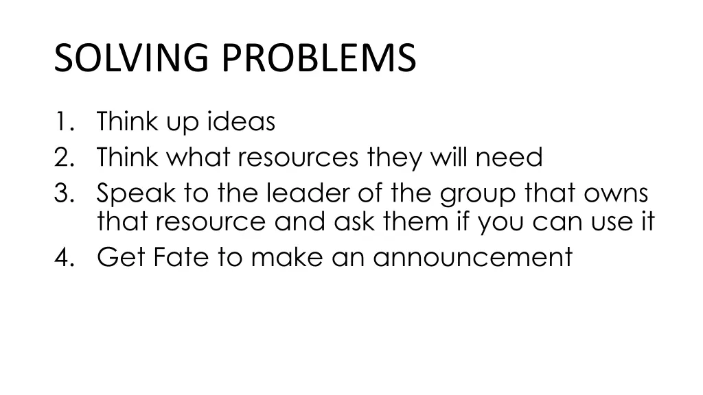 solving problems 2