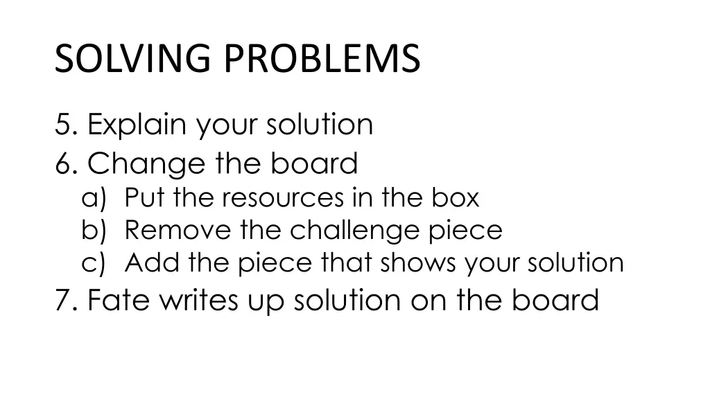 solving problems 3