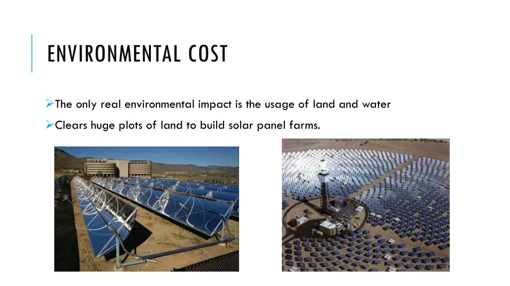 environmental cost