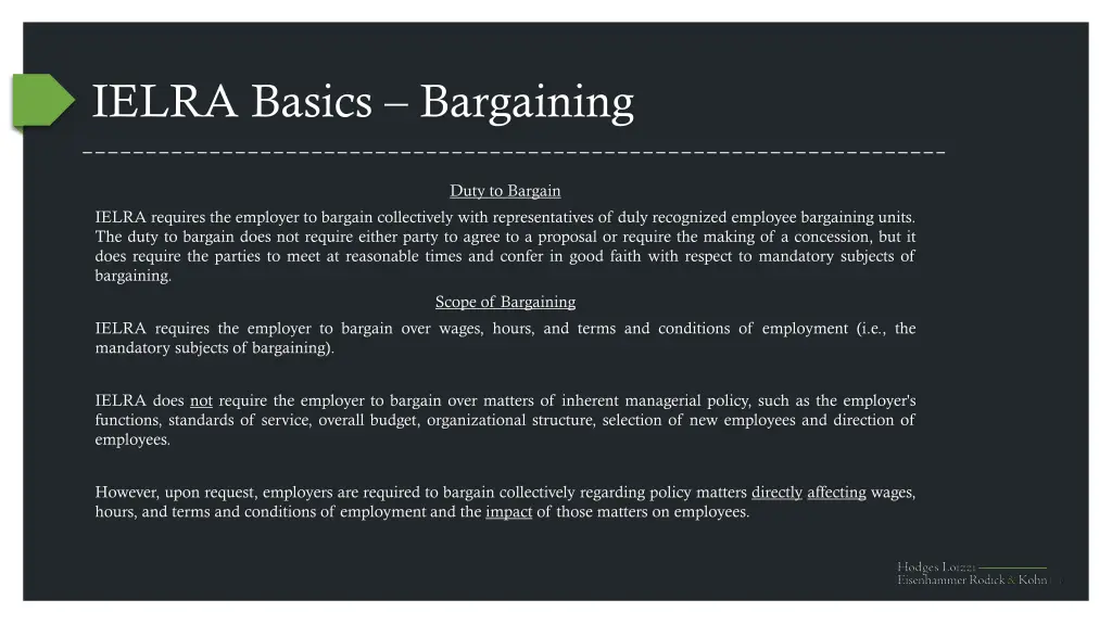 ielra basics bargaining