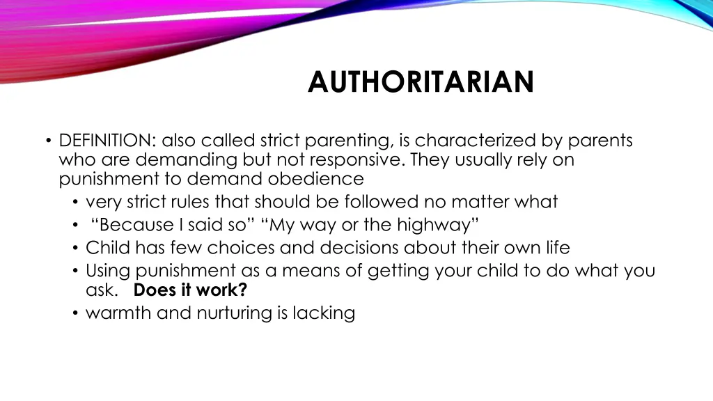 authoritarian