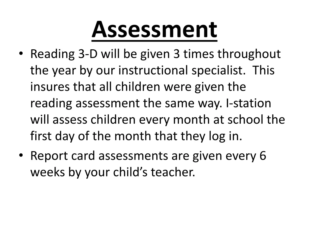 assessment