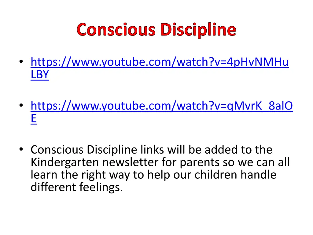 conscious discipline 1