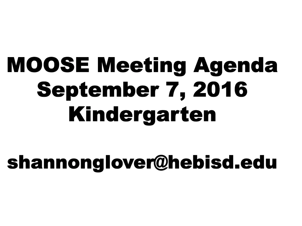 moose meeting agenda moose meeting agenda