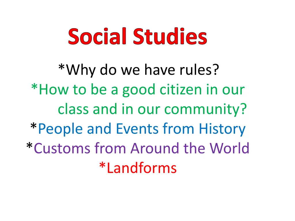 social studies