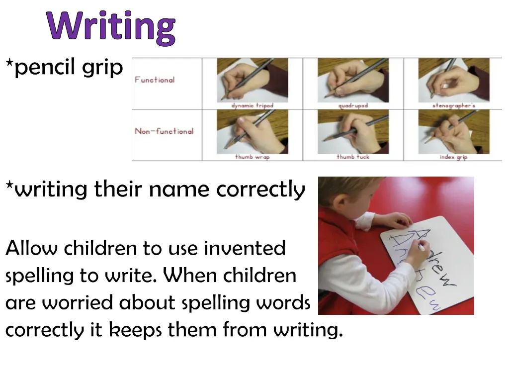 writing pencil grip