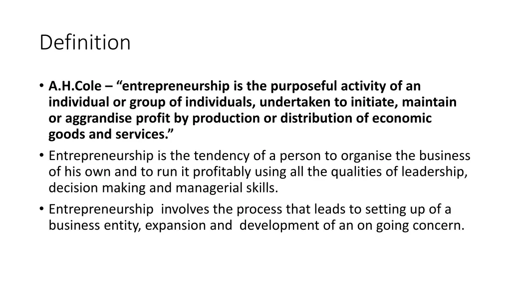 definition